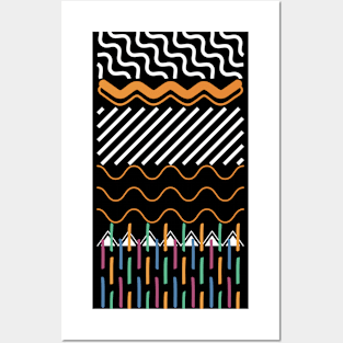 Lines Pattern Posters and Art